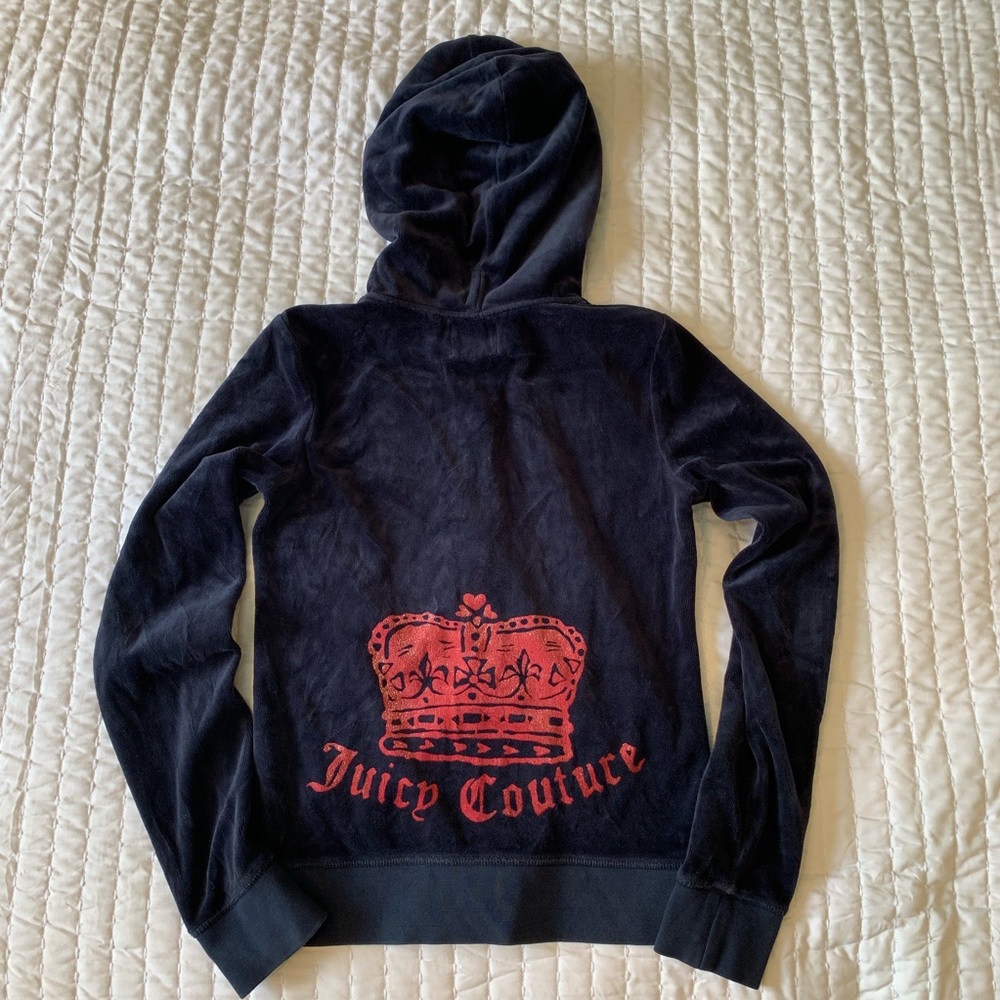 Juicy Couture hooded velour zip up